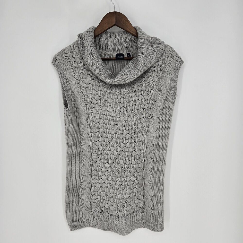 Blue Saks Fifth Avenue Knit Cowl Neck Sleeveless Sweater Small